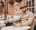 Hudson Cord Newsboy Hat - lys brun fløjl