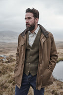 Stewarton Canvas Coat fritidsjakke med ternet for