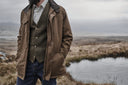 Stewarton Canvas Coat fritidsjakke med ternet for