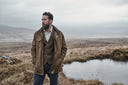 Stewarton Canvas Coat fritidsjakke med ternet for