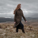 Struther Ladies Long Riding Coat ridefrakke, brungrøn