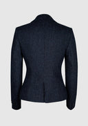 Tammy Short Jacket Harris Tweed, marineblå herringbone