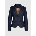 Tammy Short Jacket Harris Tweed, marineblå herringbone