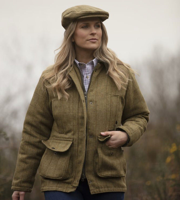 Hazelwood Ladies Tweed Country Jacket, lys salvie