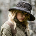 Bradleys Heritage Waxed Cotton Hat, mørk brun