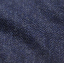 Patrick blazer, navy marineblå herringbone, Yorkshire Tweed