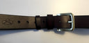 Læderbælte, 37 mm bredt, mørkebrun