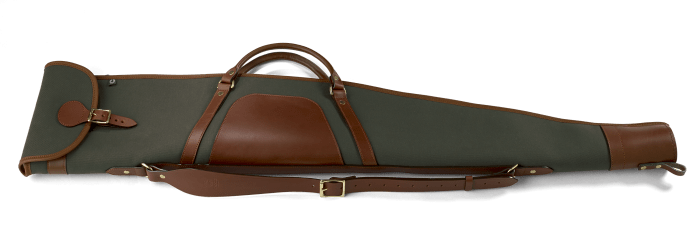 CROOTS Rosedale Rifle Slip 45", håndtag, kanvas, dark loden/london tan