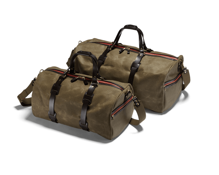 CROOTS Vintage Duffle Holdall, kanvas, oliven