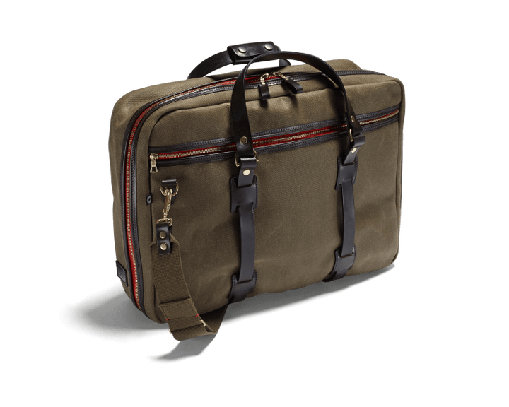 CROOTS Vintage Flight Bag, kanvas, oliven