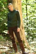 Franken & Cie Ladies Shawlcollar Sweater, grøn