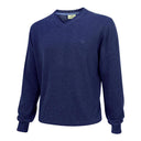 Stirling pullover, bomuld, v-hals, mørkeblå, small