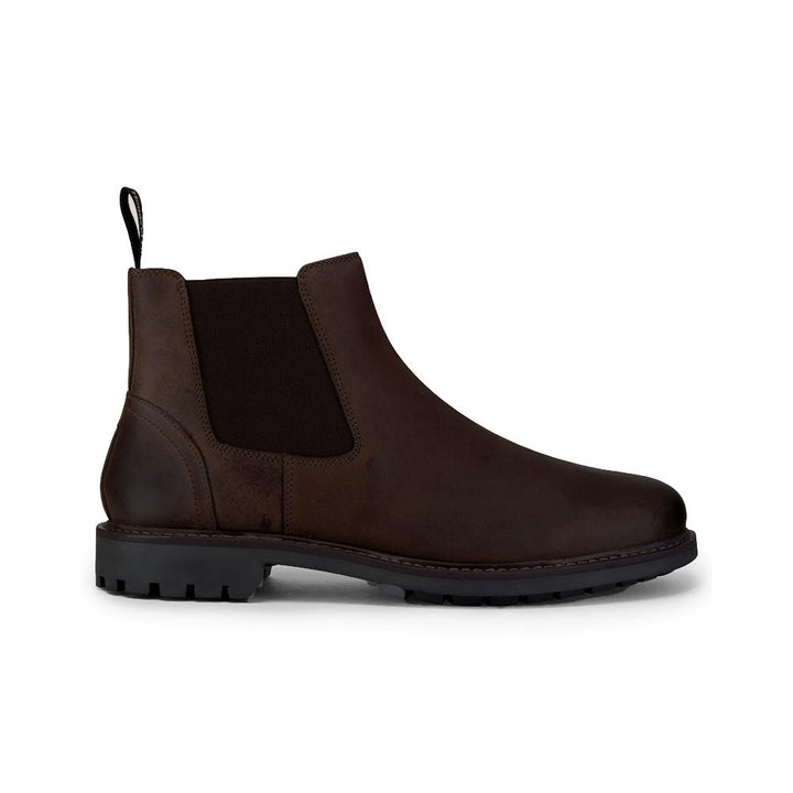 Banff Dealer Boot mørkebrun læderstøvle