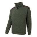 Hebrides Zip Neck vindtæt pullover, oliven