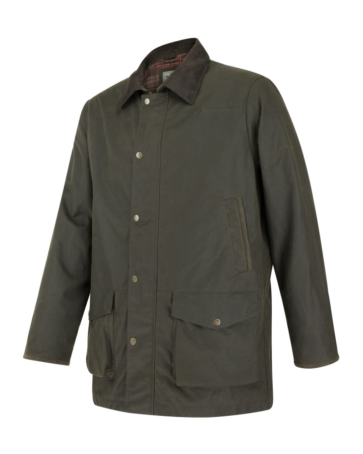 Caledonia Waterproof Wax Jacket, oilskinsjakke deluxe, grøn