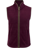 Stenton Ladies Vinrød Fleece Gilet vest