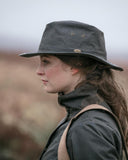 Caledonia Waxed Oilskin Hat, olivengrøn