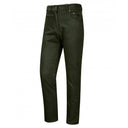 Carrick Mens moleskin jeans, olivengrøn m. stretch