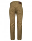 Carrick Mens moleskin jeans, lys mos farvet m. stretch
