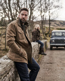 Stewarton Canvas Coat fritidsjakke med ternet for