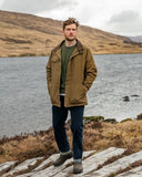 Stewarton Canvas Coat fritidsjakke med ternet for