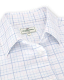 Callie Ladies Twill Check Shirt skjorte, blå/pink tern