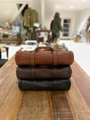 Vintage Leather Laptop Bag, læder, mørkebrun