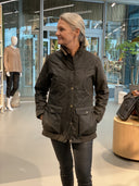 Caledonia Ladies Waterproof Wax Jacket, oilskinsjakke deluxe, olivengrøn