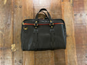 Vintage Leather Laptop Bag, læder, sort