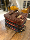 Vintage Leather Laptop Bag, læder, port