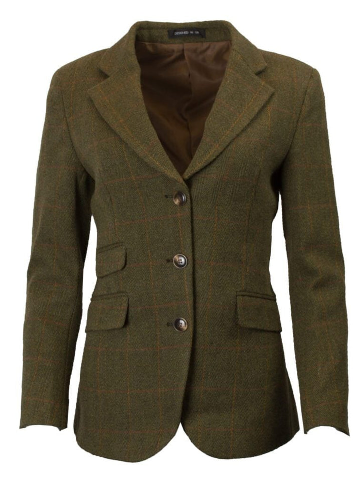 Mayland ladies hacking jacket, tweed, mørk grøn