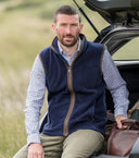 Stenton Marineblå Fleece Gilet vest