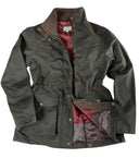 Caledonia Ladies Waterproof Wax Jacket, oilskinsjakke deluxe, olivengrøn