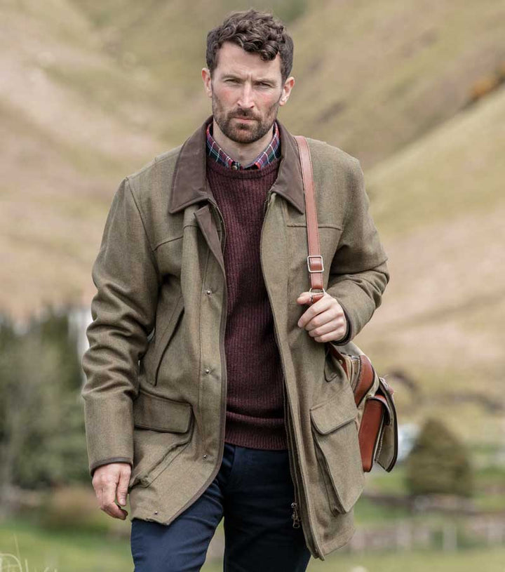 Kinloch Field Coat lambswool tweed jakke