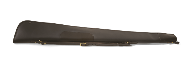 CROOTS Byland Shotgun Slip zip only, læder, dark havana