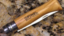 Opinel N'08 foldekniv, oliventræ, rustfri stål