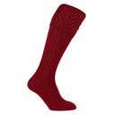 Pennine Chelsea deep red jagtstrømper, merinould