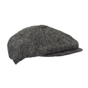 Thomas Harris Tweed Bakerboy hat, stålgrå