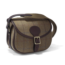 CROOTS Helmsley Cartridge Bag, tweed, burgundy