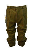 Breeks knæbukser (Længere udgave), derby tweed, mørk grøn