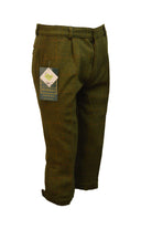 Breeks knæbukser (Længere udgave), derby tweed, mørk grøn