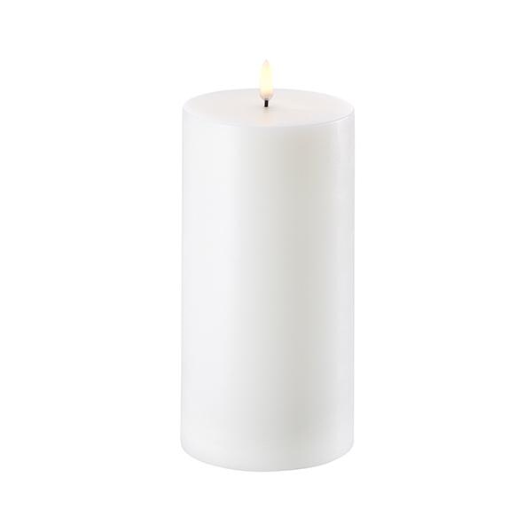 BLOKLYS Elektrisk - NORDIC WHITE - Ø10,1 x 20 CM