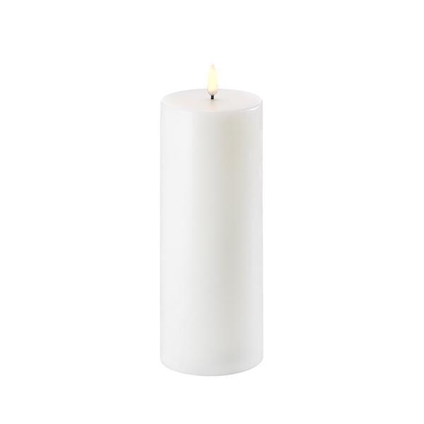 BLOKLYS Elektrisk - NORDIC WHITE - Ø7,8 x 20 CM