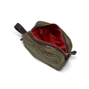 CROOTS Vintage Wash Bag, waxed kanvas, oliven