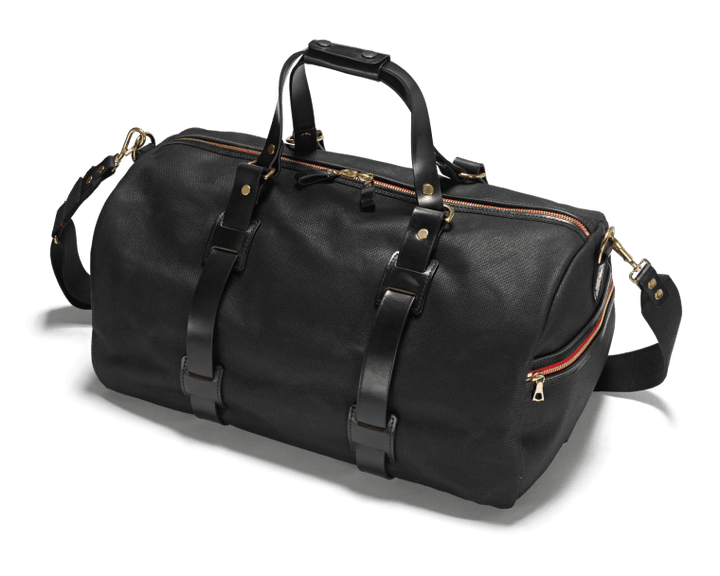 CROOTS Vintage Duffle Holdall, kanvas, sort