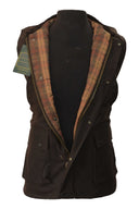 Walker & Hawkes oilskinsvest, mørk brun - Godsejeren.dk
 - 2
