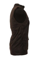 Walker & Hawkes oilskinsvest, mørk brun - Godsejeren.dk
 - 3